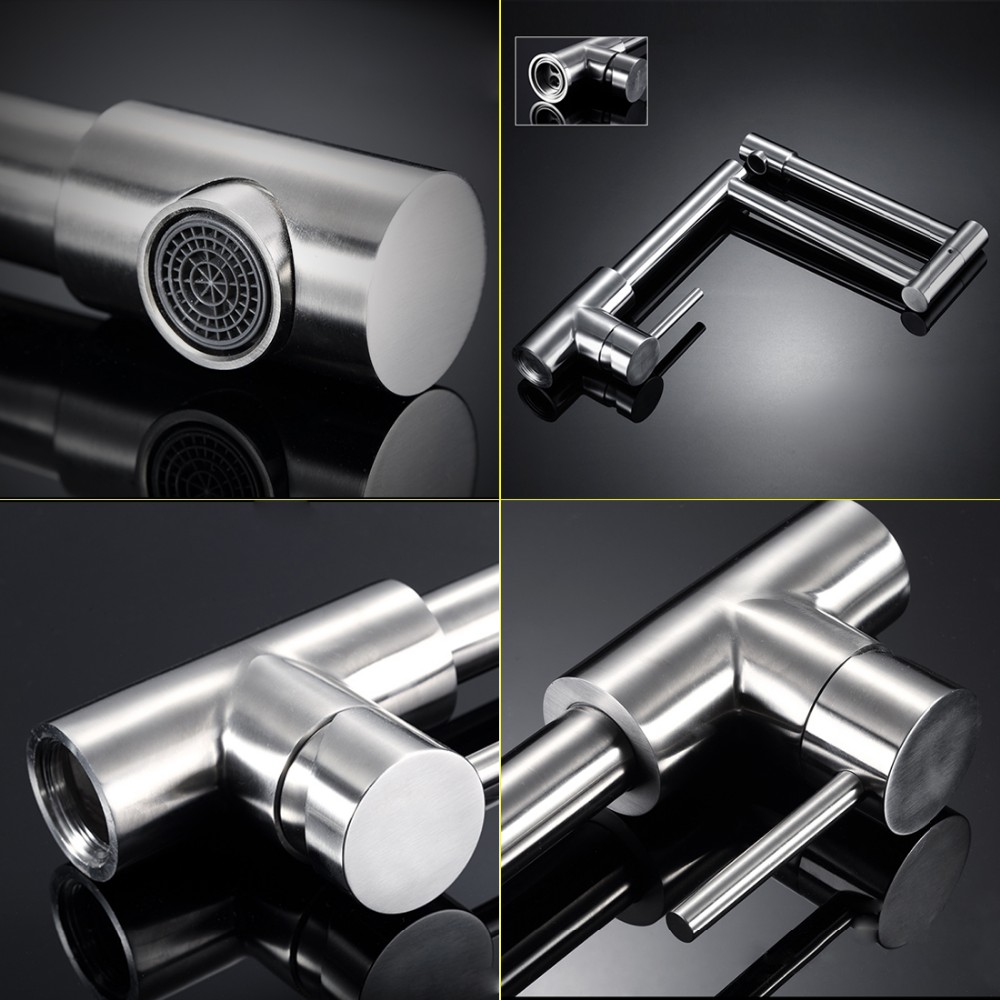 Stainless Steel One Handles Deck Mount Pot Filler Kitchen Faucet