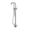 Swivel Spout Floor Mount Bathtub Faucet Freestanding Tub Filler Standing Bath Shower Faucets with Handheld Shower Mixer Taps