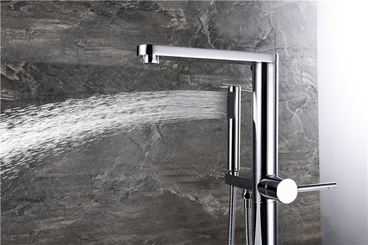CUPC Floor Mounted Free Standing Freestand Freestanding Bath Tub Bathtub Mixer Tap Faucet Shower Set