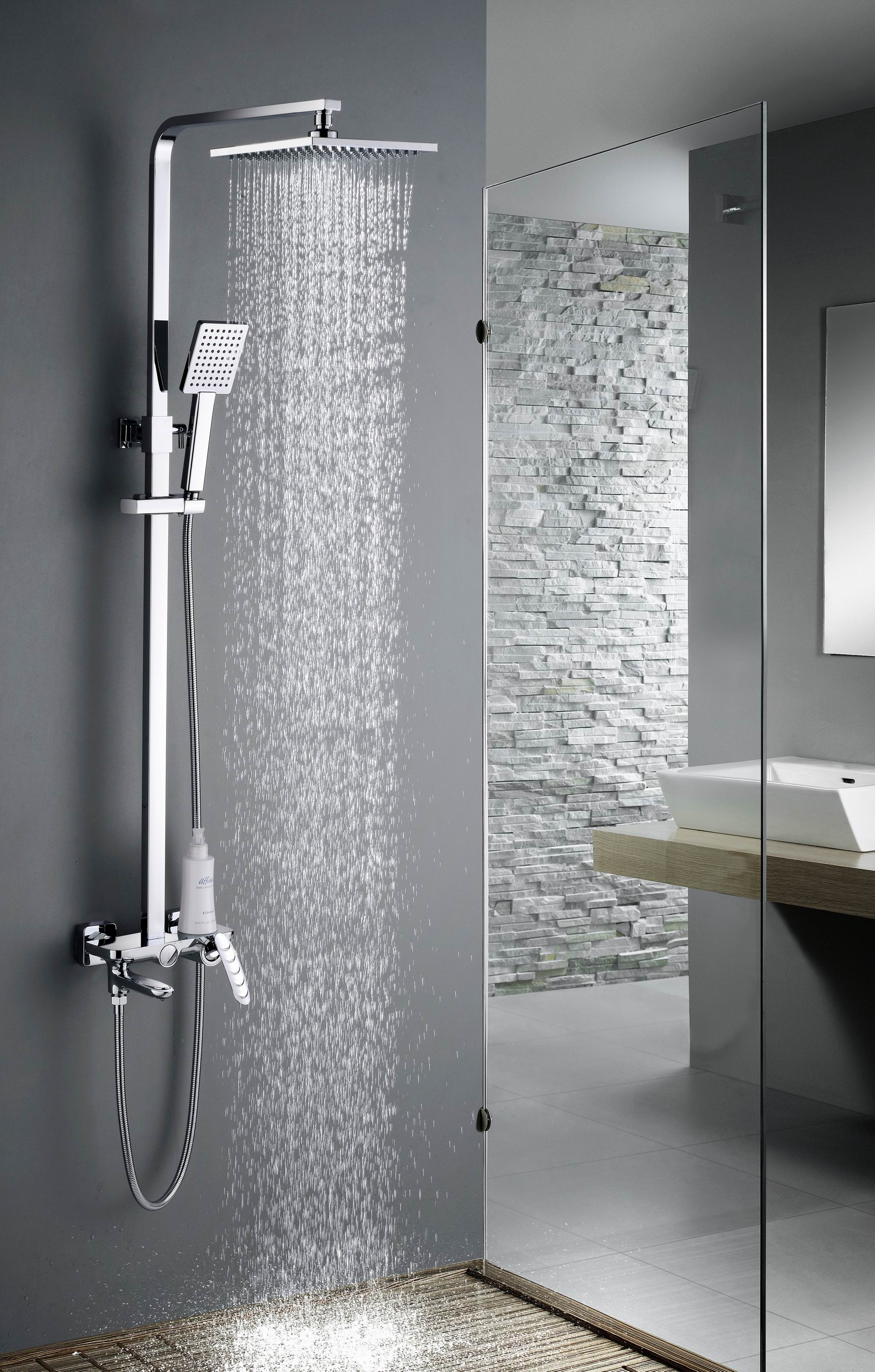 Wall Mounted Shower Set Column Bath Mixer Faucet DF-07010-2
