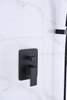 Bathrooms Concealed Shower Set Matt Black Brushed Nickel