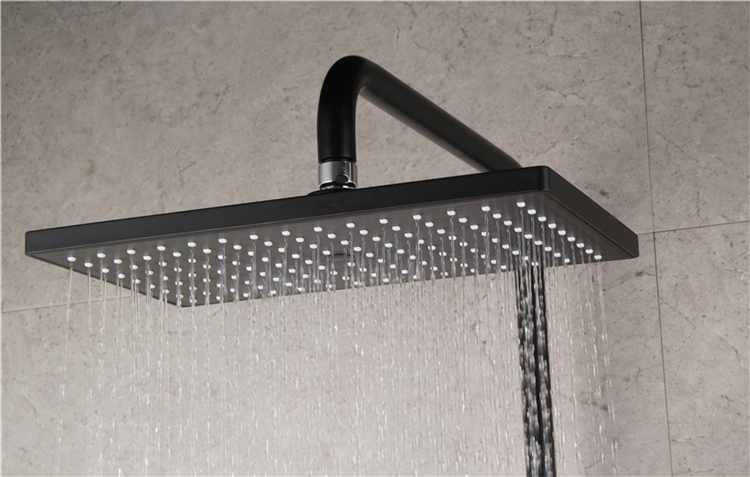 High Brass Quality Matte Black Concealed Bath Shower