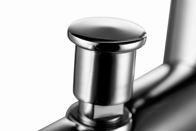 Zinc Alloy Square Round Freestanding Faucet Bathtub Mixer