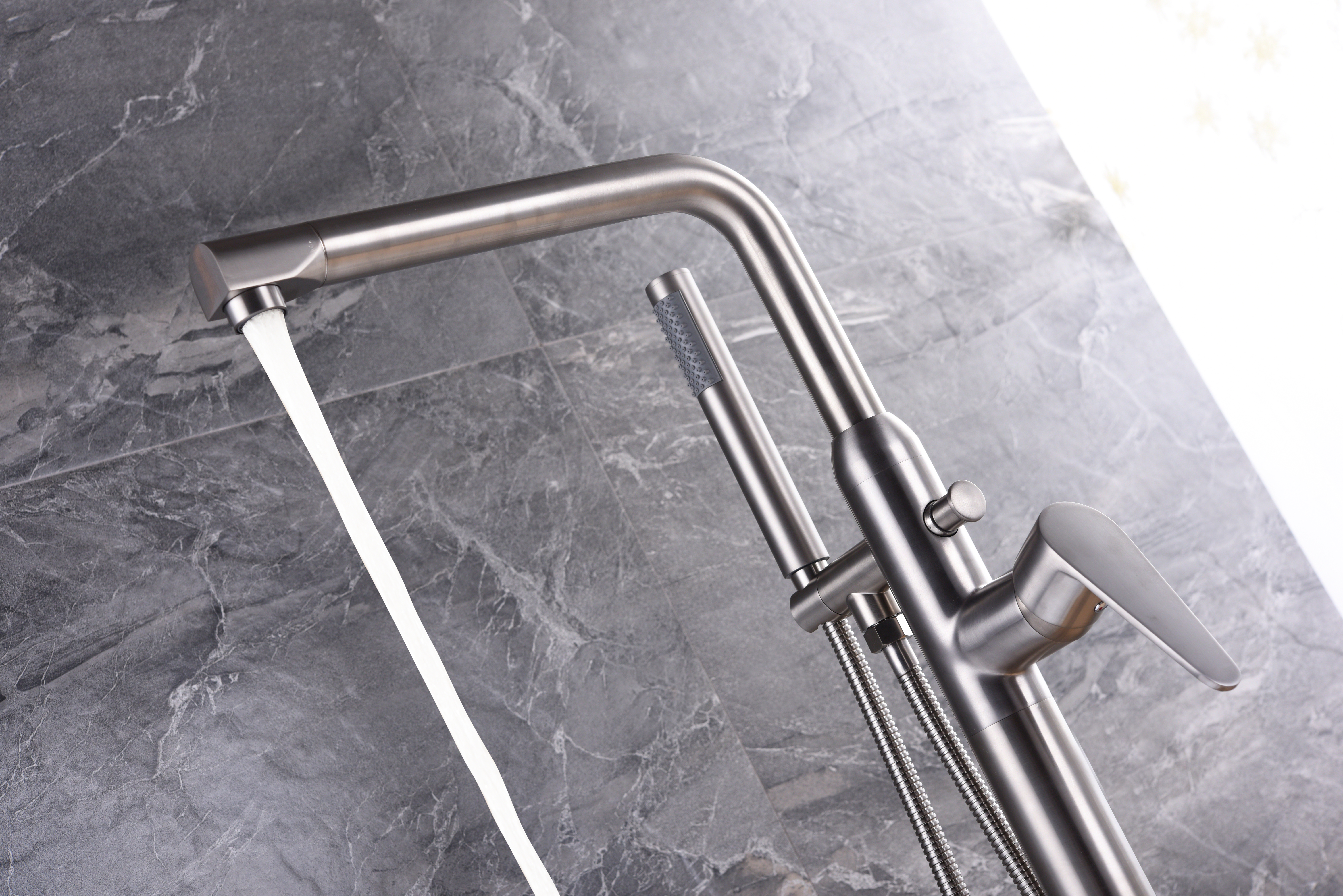 Bathroom Faucet Hot and Cold Stainless Steel Water Filter Faucet Tap