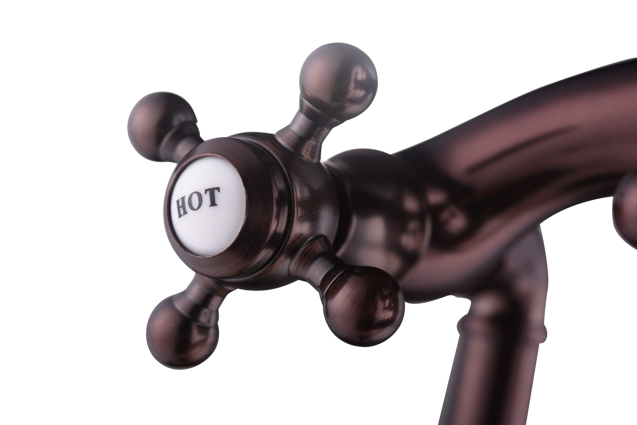 Matte Black Traditional Style Deck-Mount Roman Bathtub Faucet