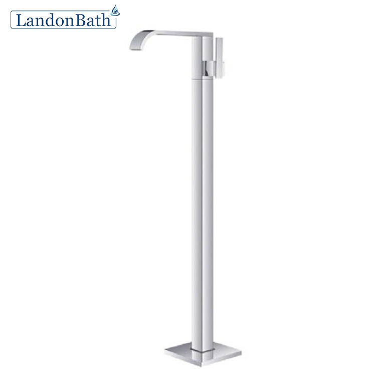  Floor-Mount Bathtub Faucet 304 Stainless Steel Single Hole Bathtub Tap