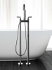 Brass Chrome High Quality Floor-Mount Bathtub Faucet 