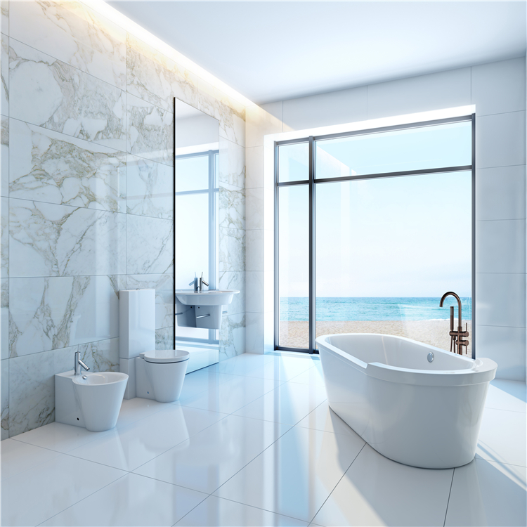 Hot Selling Traditional Style Floor-Mount Bathtub Faucet Thermostatic Bathroom Faucet