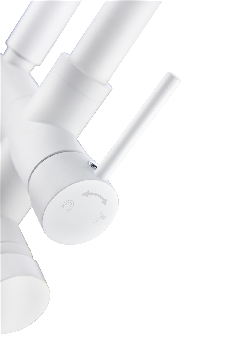 Modern Design Styles Classical White and Matt Black Bathroom Faucet