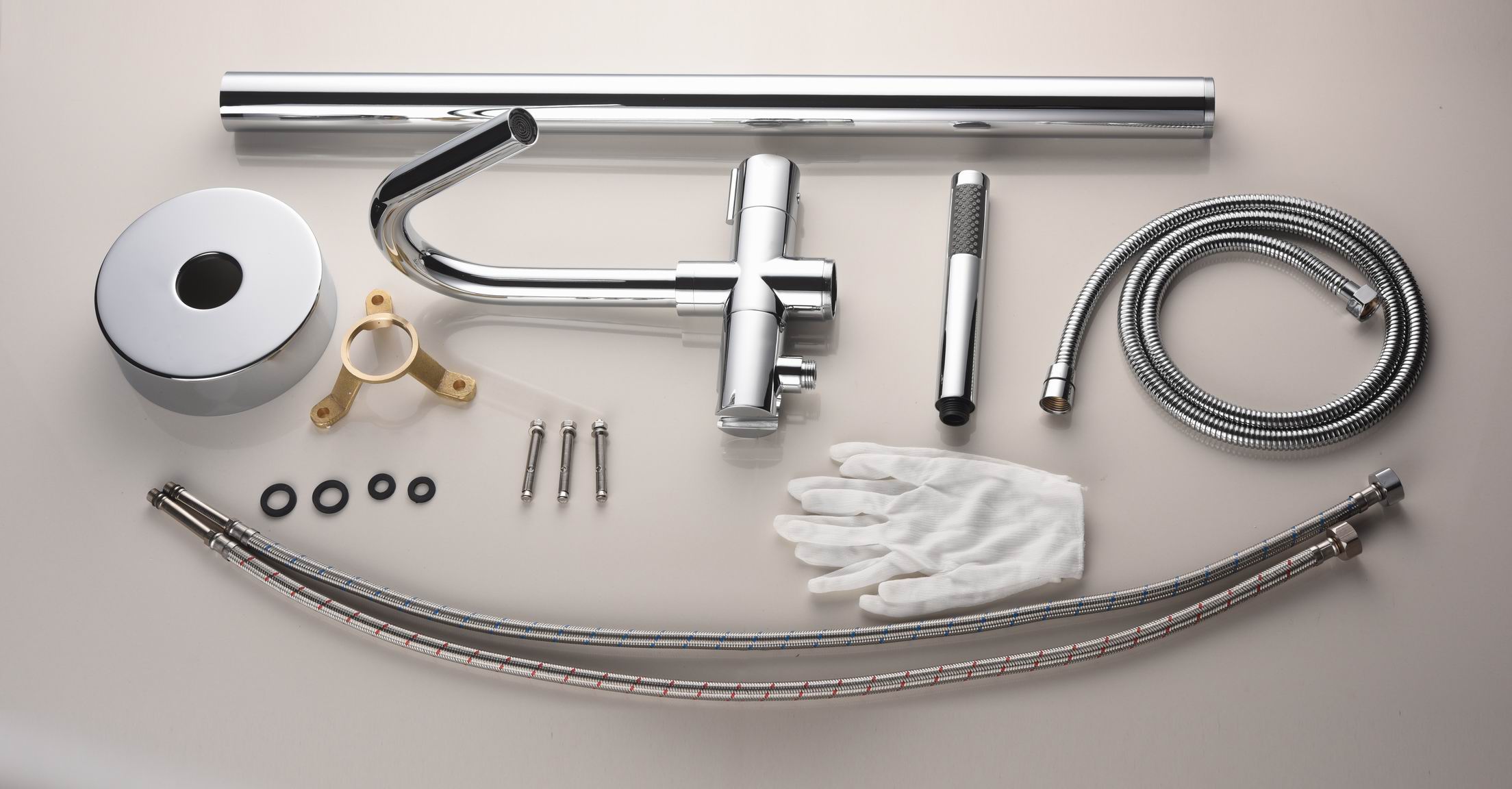 Single Hole Brass Chrome Bathroom Shower Factory Price