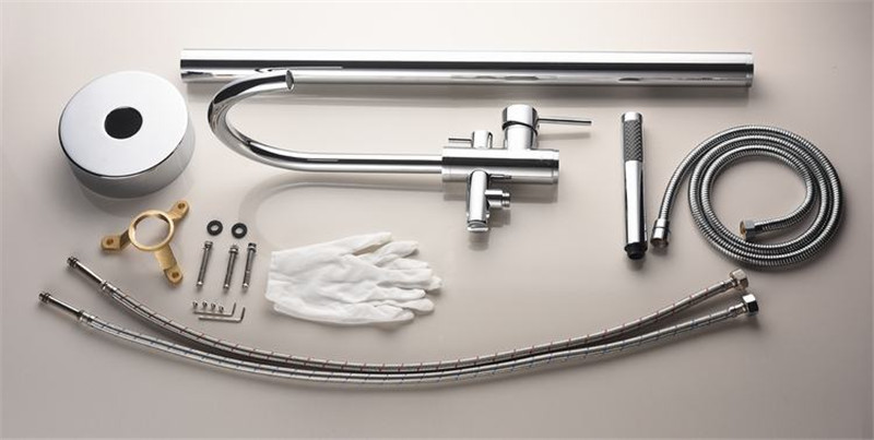 Curved Sanitary Mixer Simple Design Bathroom Faucet