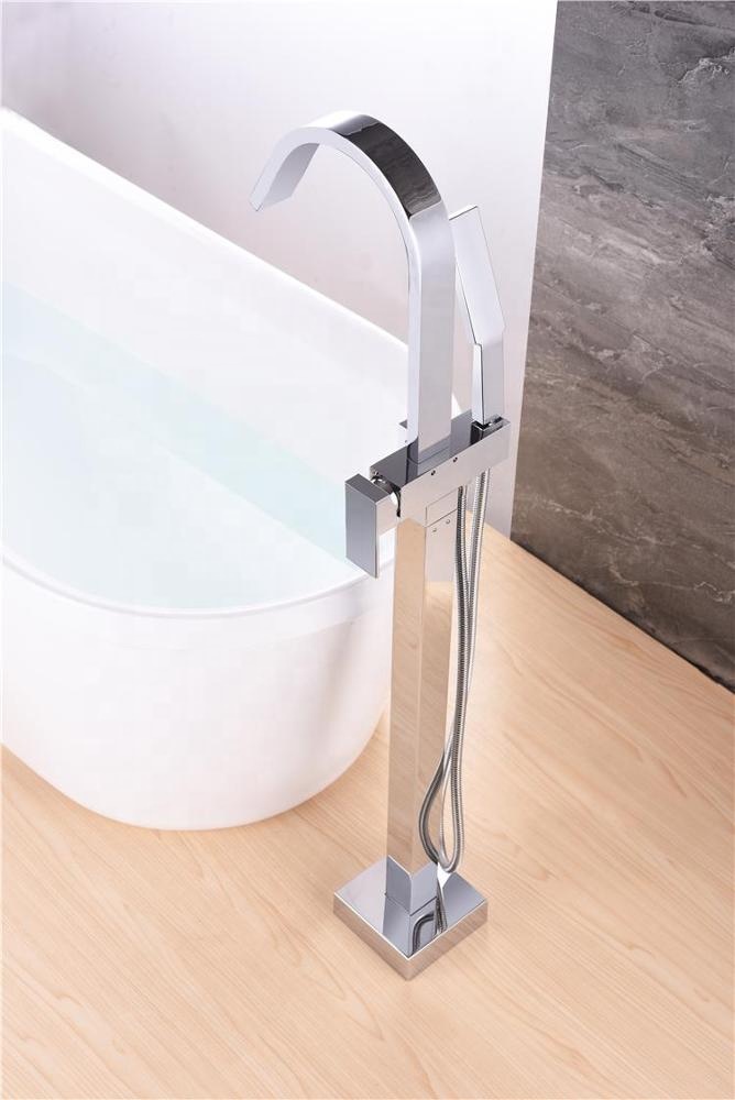 Latest Bath Tubs Taps Floor Mounted Tapware Bathtub Faucet Covers Free Standding Standing Lavatory Tap Tube Safe Shower