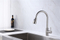 304 stainless steel wire drawing pull kitchen faucet, hot and cold sink faucet, telescopic cleaning kitchen tap