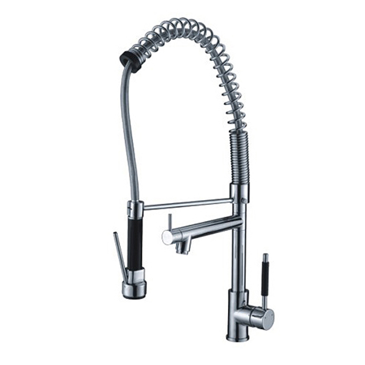 Pipe Style 304 Stainless Steel Brushed Kitchen Water Tap