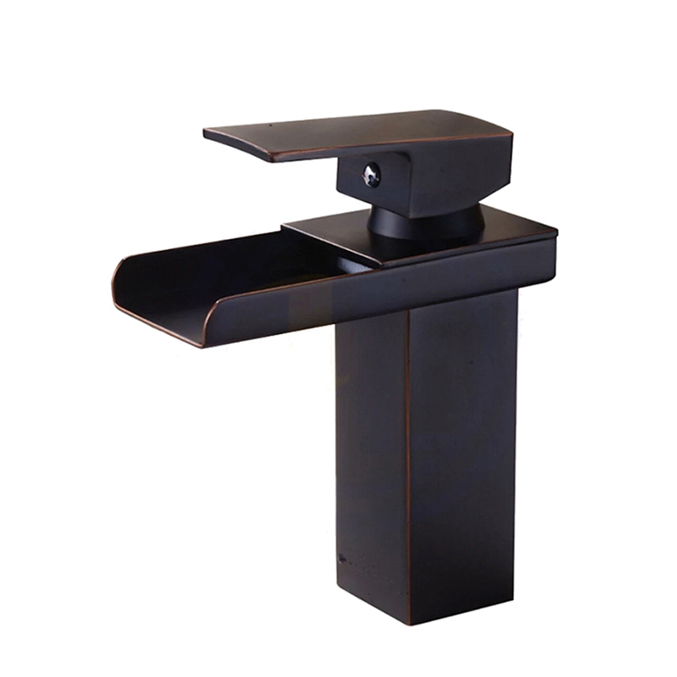 Hot Selling Luxury Home Lavatory Designer 1 Hole Tap Vintage Basin Faucet Waterfall