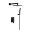 Single Lever Hidden Bath Mixer with Brass Square Shower Set for Hotel Project Shower Mixing Valve
