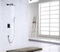 Modern Concealed Luxury Shower Systems With Rainfall Shower Head And Hand Held Shower Combo Kit