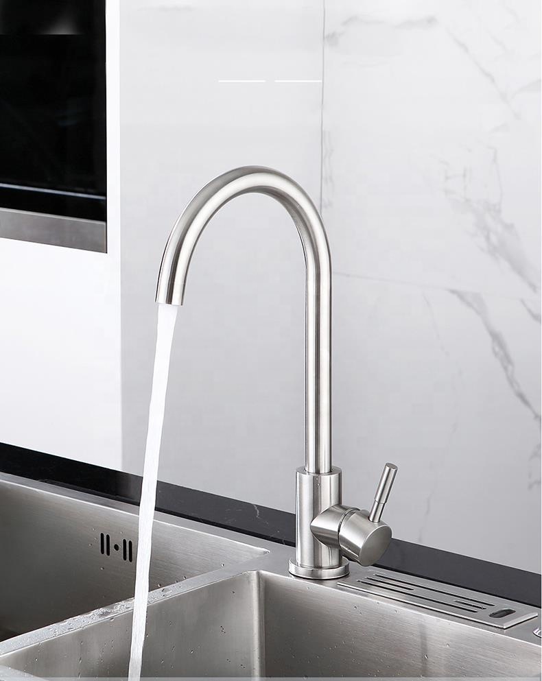 Modern Style Single Hole Bathroom Sinks Faucets Deck Mounted Handle Kitchen Sink Faucet Commercial Mixer Water Tap Best Selling