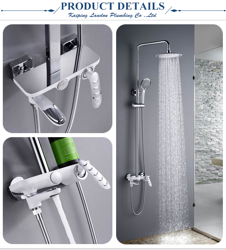 Bathrooms Floor Mounted Clawfoot Freestanding Bathtub Brass Faucet&Tap