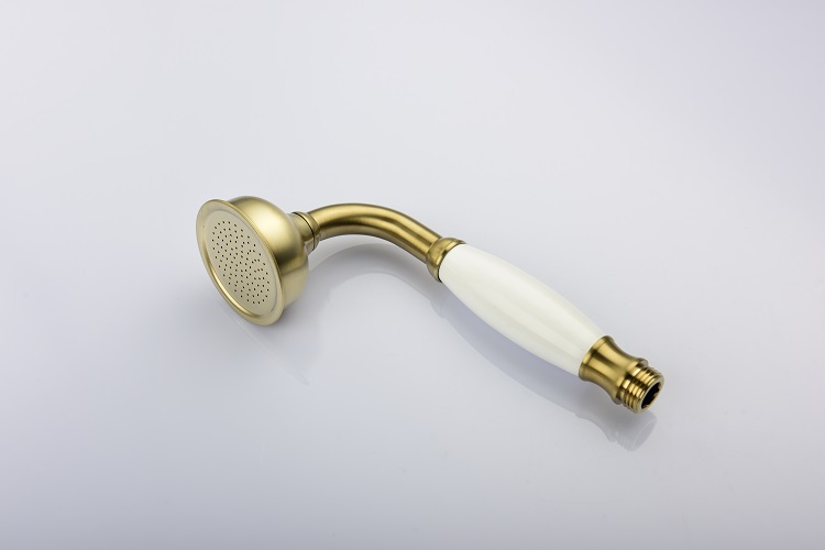 Grifo De Ducha De Laton Con Grifo De Oro Antiguo