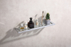 Gun Metal Surface Towel Bar Set Towel Rod Rack Rob Hook Cup Toilet Paper Holder 25Series
