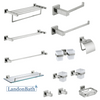 304SUS Black Bathroom Accessories Set Paper Holder Towel Rail 71Series