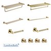Bright Gold Bathroom Accessories Set Paper Holder Towel Rail 70Series
