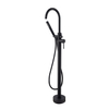 Matte Black Modern Design Styles Floor-Mount Bathtub Faucet