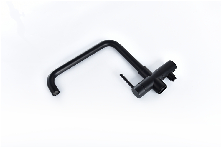 New Design Matte Black Brass Chrome Freestanding Bathtub Faucet