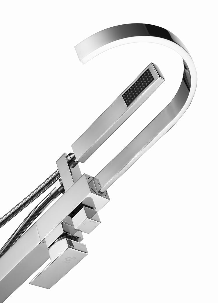 Floor-Mount Bathtub Faucet Unique Design Bath Shower