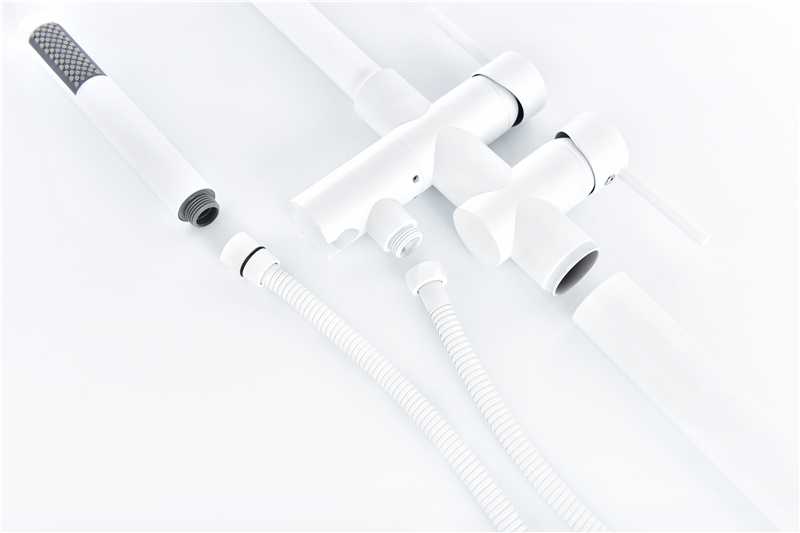 Modern Design Styles Classical White and Matt Black Bathroom Faucet