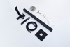 Classical White and Matt Black Landon Bath Freestanding Faucet
