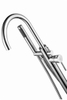 Curved Sanitary Mixer Simple Design Bathroom Faucet