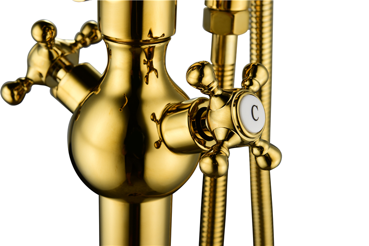 Brass Shower Mixer For Villa High Stainless Steel Quality Bath Tub