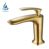 Taps Manufacturer Bathroom Gold Wash Basin Faucet Hot And Cold Water Tap Single Lever Basin Mixer