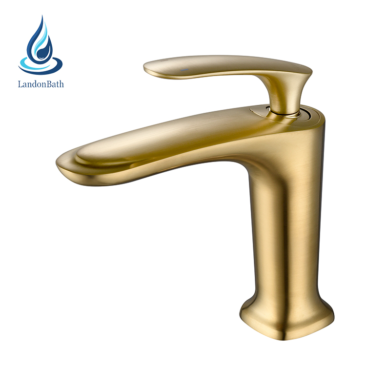 Taps Manufacturer Bathroom Gold Wash Basin Faucet Hot And Cold Water Tap Single Lever Basin Mixer