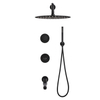 Washroom Wall Mounted Bathtub Mixer with Rainfall Head Brass Concealed Wall Mount Bathtub Faucet