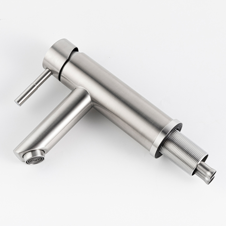 Sus 305 Faucet Stainless Steel Bathroom Nickel Brushed Basin Faucet Torneira Sink Faucet