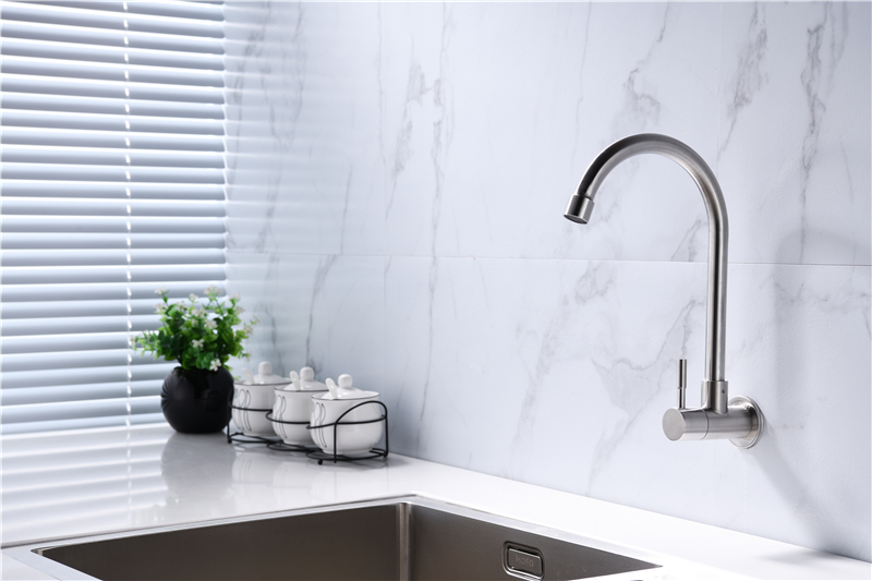 Wholesale High Quality Standard Hot Cold Kitchen Sinks Stainless Steel Faucet For Sale Wall Faucet Kitchen Mixer Tap