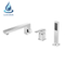 Threehole Bathroom Bath Faucet Massage Shower With Bathtub Three Hole Black 3Hole Deck Mount Claw Tub Mixer 3 Tap Roman For