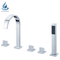 Triple cross handle hot and cold water villa bathtub faucet