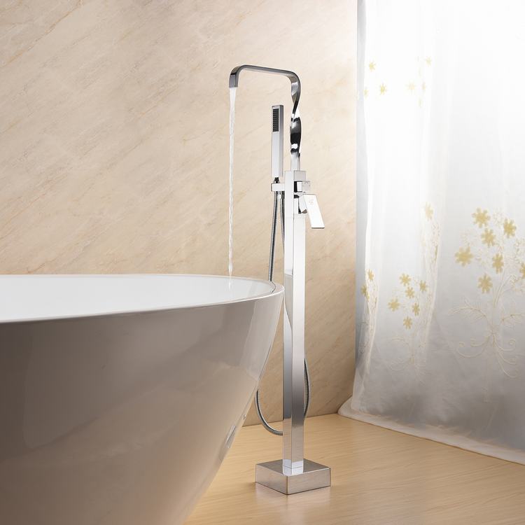 Factory Price Copper Free Standing Mixer Tap Faucet Hot for Bathtub