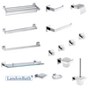 304SUS Square Bathroom Accessories Set Black 68Series