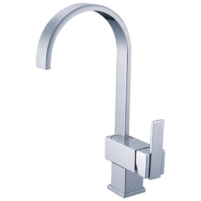 Flat Goose Neck Kitchen Faucet Mixer DF-03204-3