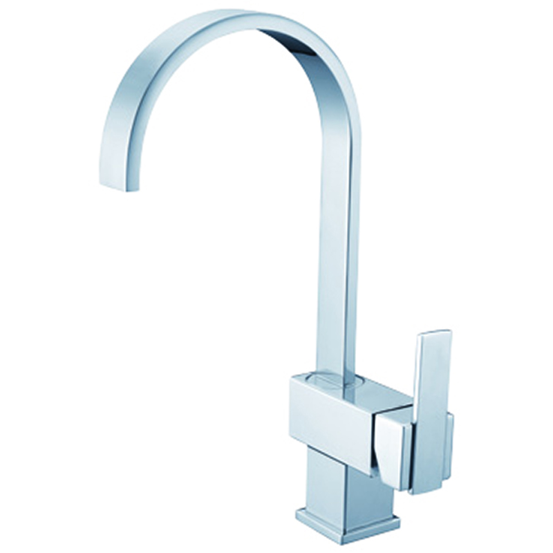 Flat Goose Neck Kitchen Faucet Mixer DF-03204-3
