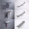Brushed Gold Black Bathroom Accessories Set Paper Holder Towel Rail 623Series