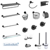 Bright Gold Bathroom Accessories Set Paper Holder Towel Rail 70Series