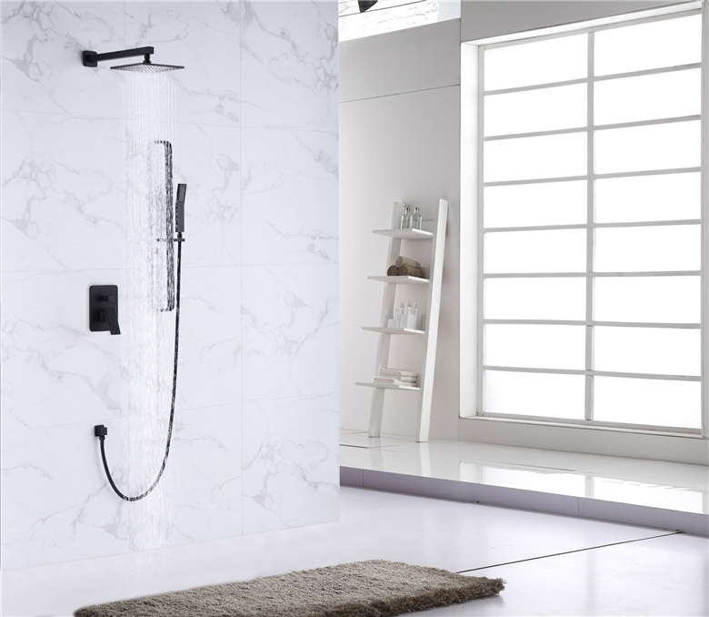 Chromed High Quality Concealed Shower Thermostatic Shower Set