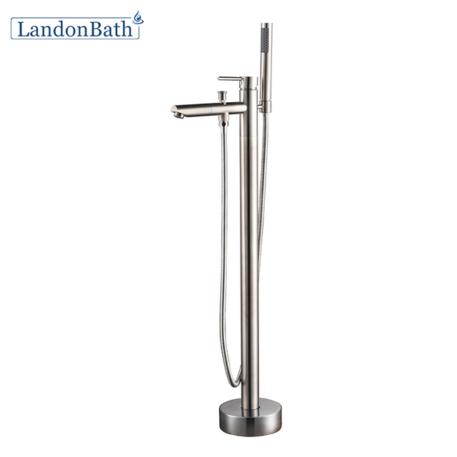 Simple Design Single Hole Freestanding Faucet Square Round Tap