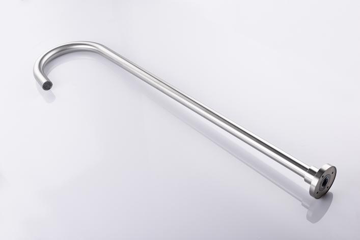 Modern Design Styles Curved Sanitary Mixer Hot Selling